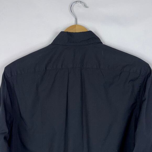 J Crew Men's Secret Wash Cotton Poplin Button Down Shirt Small Black - Picture 9 of 15